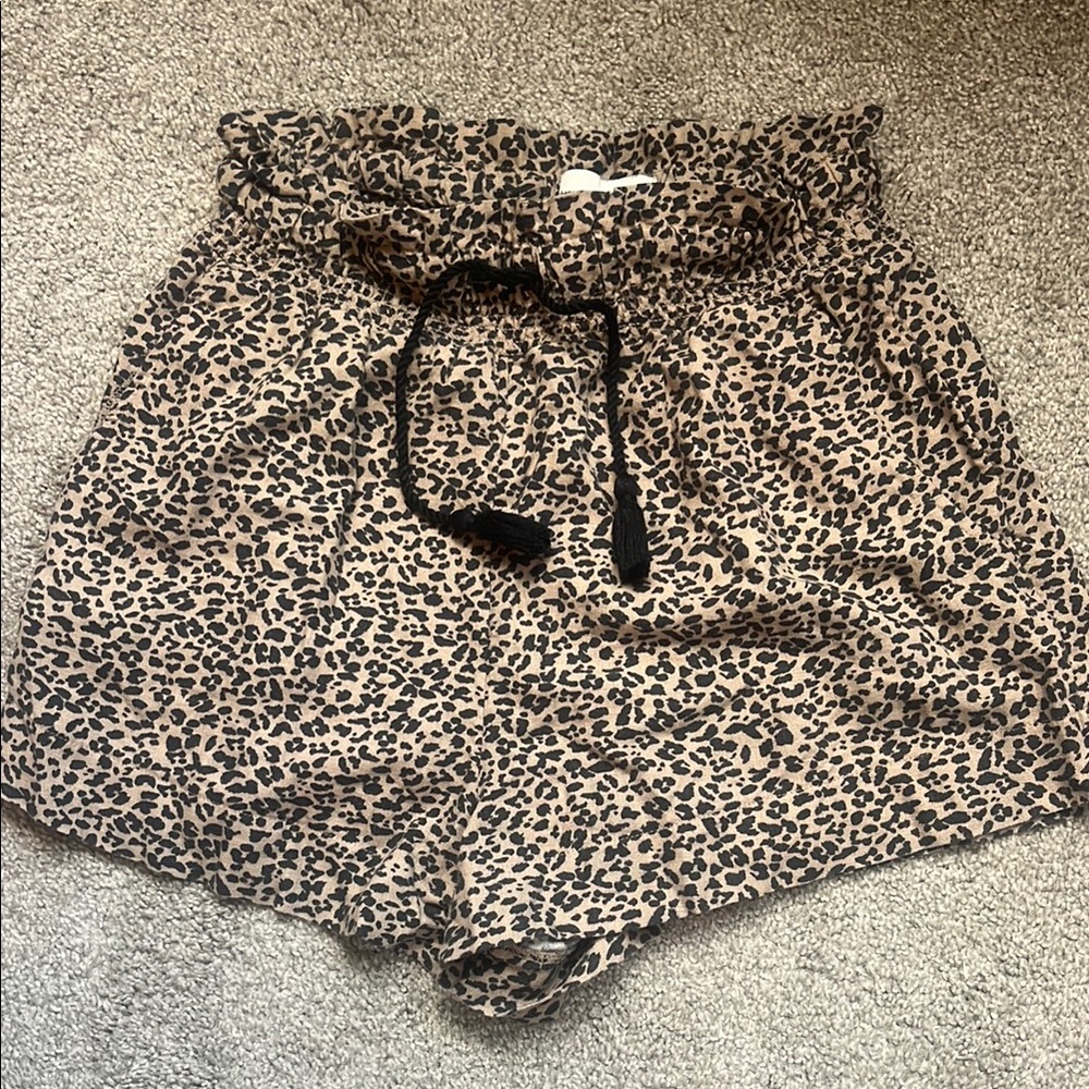 High Rise Linen Shorts